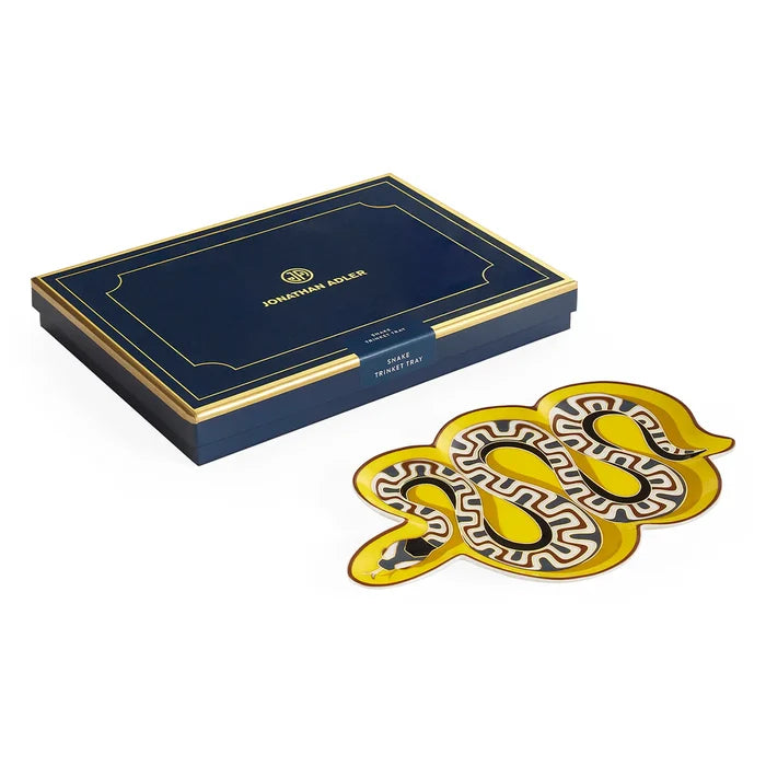 SNAKE TRINKET TRAY - YELLOW