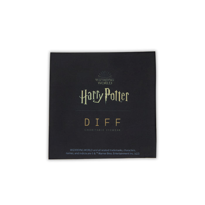 harry potter x diff eyewear - cleaning cloth front