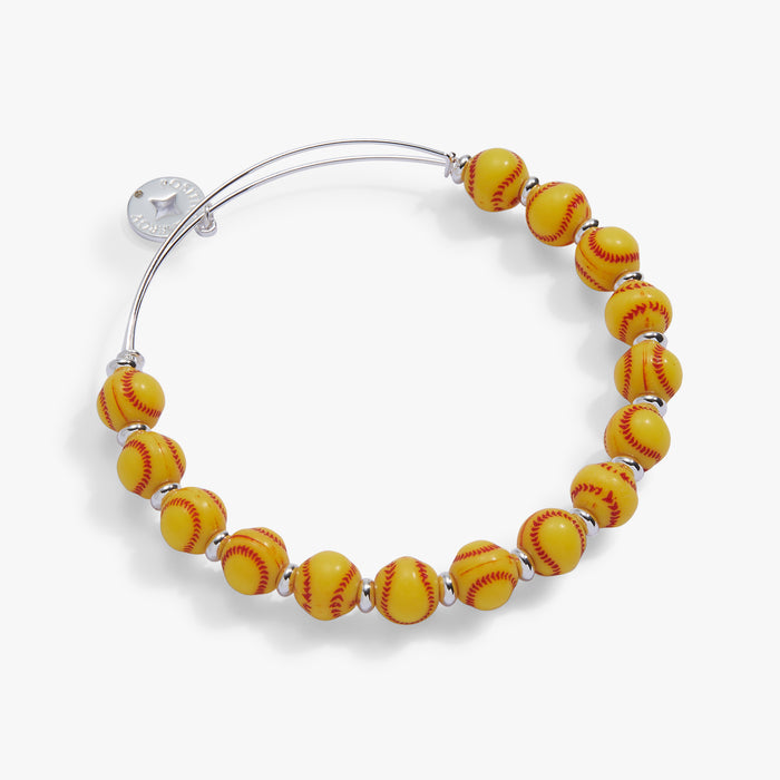 Softball Beaded Bangle