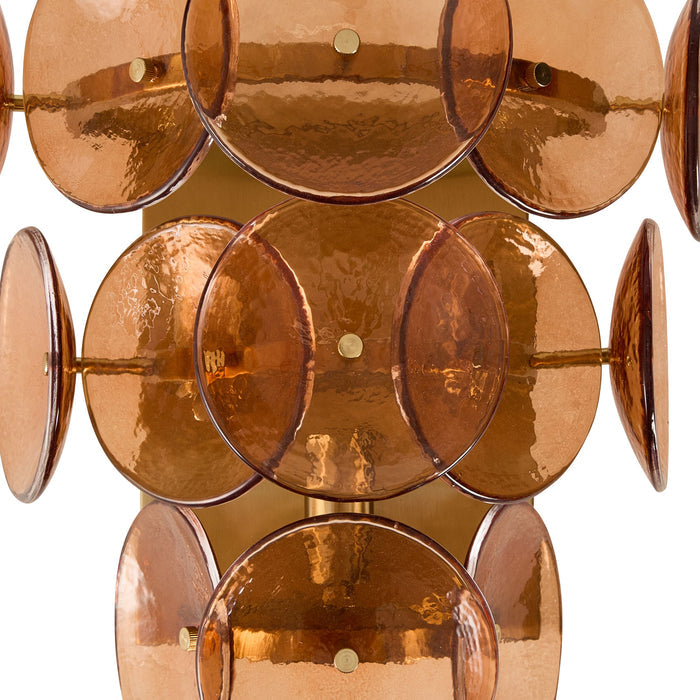Sonny 3 Light Wall Light Amber 38x38cm
