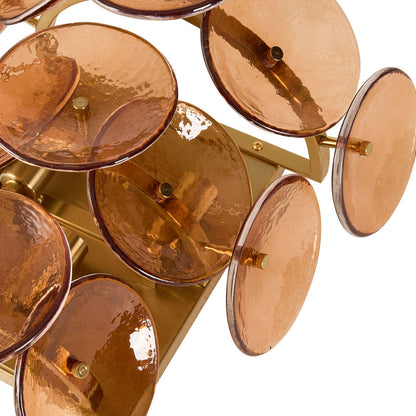 Sonny 3 Light Wall Light Amber 38x38cm