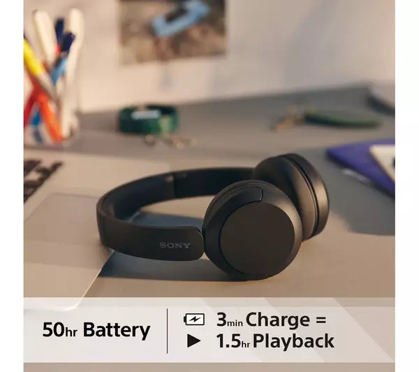 Sony WHCH520B Wireless Headphones Black Black