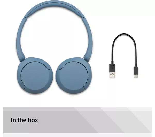 Sony WHCH520L Wireless Headphones Blue Blue