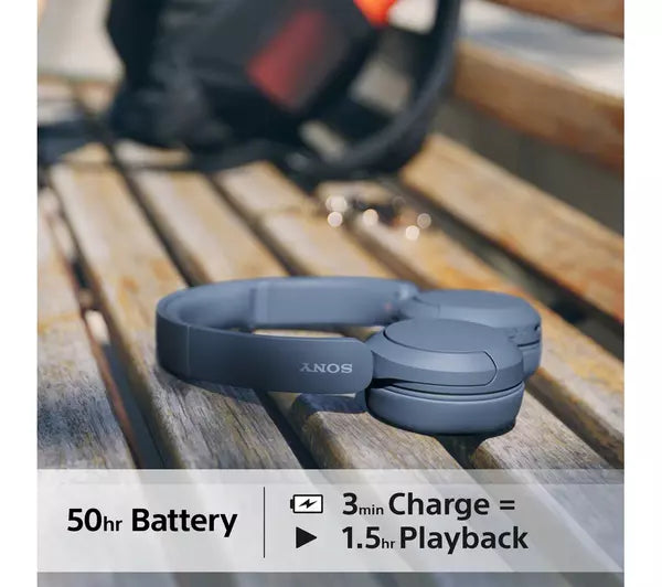 Sony WHCH520L Wireless Headphones Blue Blue