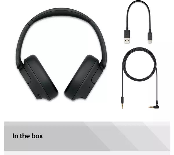 Sony WHCH720NB Wireless Noise Cancelling Headphones Black Black