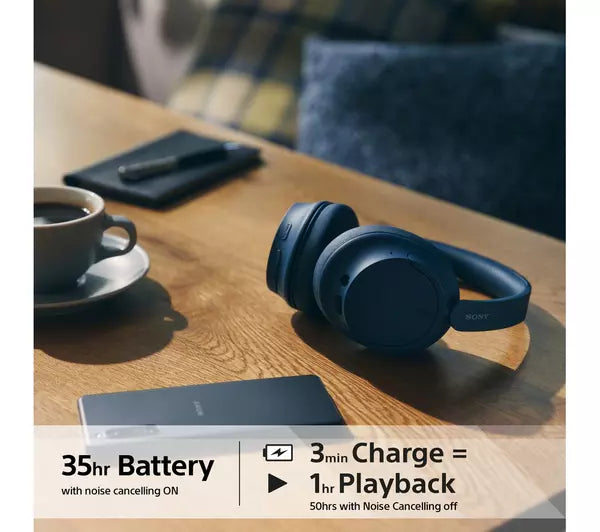 Sony WHCH720NL Wireless Noise Cancelling Headphones Blue Blue