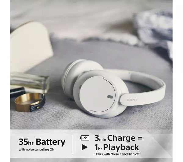 Sony WHCH720NW Wireless Noise Cancelling Headphones White White