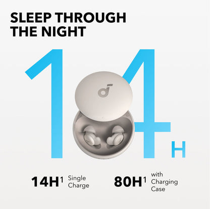 Soundcore Sleep A20 Wireless Sleep Earbuds – Slumber Beige Headphones – view 5