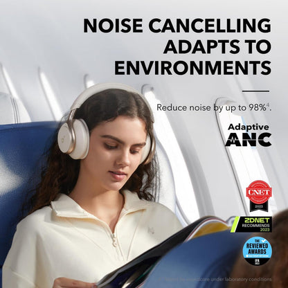 Soundcore Space One Adaptive ANC Headphones - White – view 3