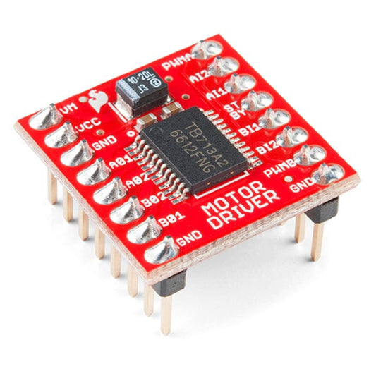 SparkFun Motor Driver - Dual TB6612FNG (with Headers) by Sparkfun - The Pi Hut