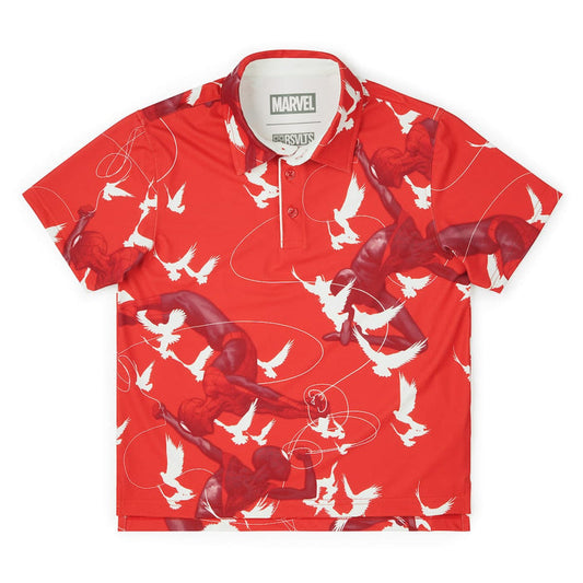 RSVLTS XS Marvel Youth All-Day Polo Spider-Man "Frequent-Flyer Miles & Peter" – Youth All Day Polo Spider-Man "Frequent-Flyer Miles & Peter" – Youth All Day Polo