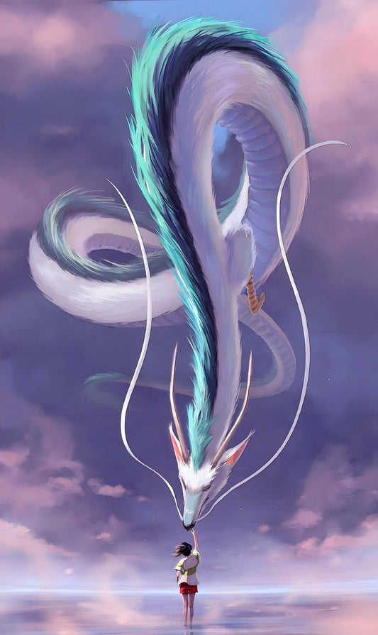 Spirited Away Chihiro and Haku Paint By Numbers Kit