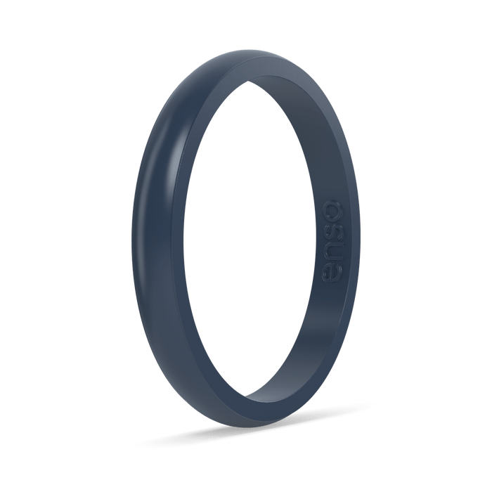 Stackable Silicone Ring - Slate