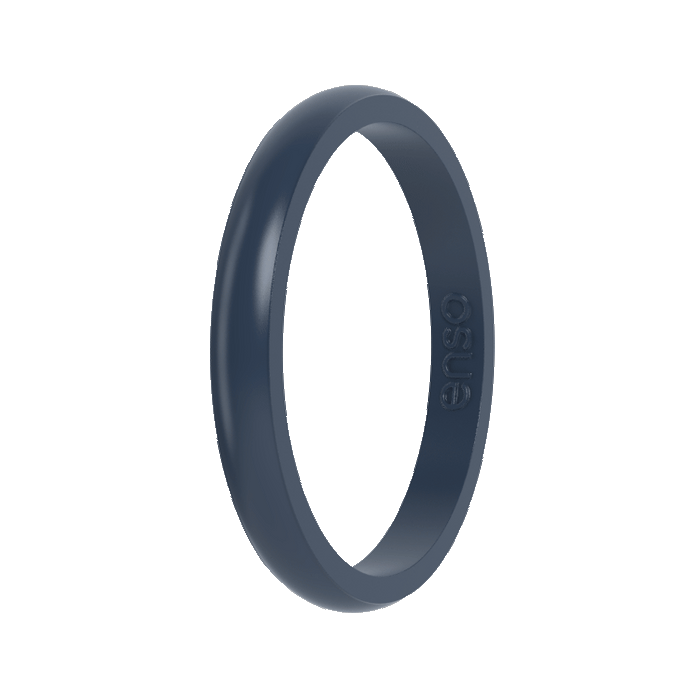 Stackable Silicone Ring - Slate