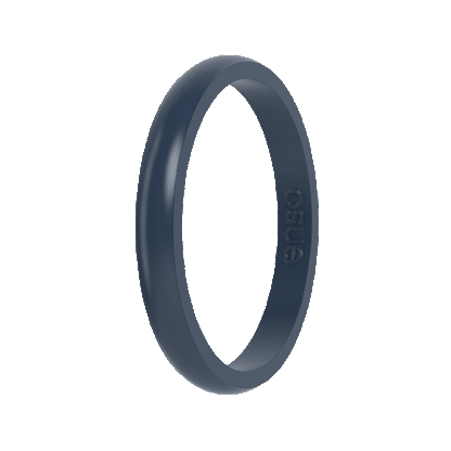Stackable Silicone Ring - Slate