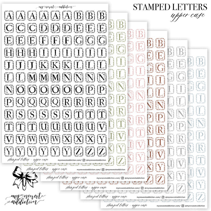 Stamped Letters | Upper Case
