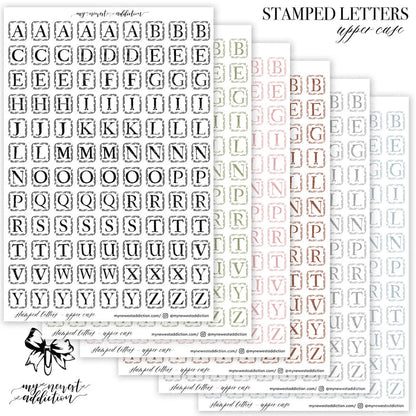 Stamped Letters | Upper Case