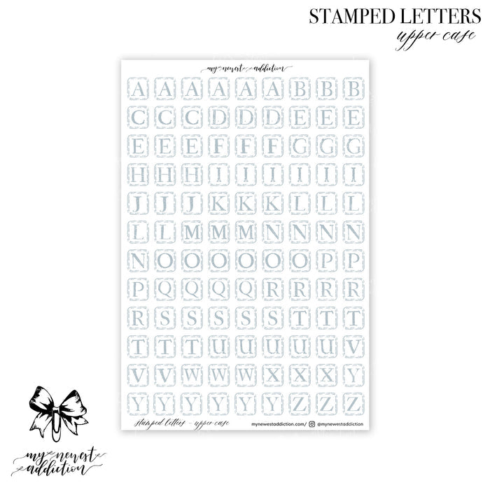 Stamped Letters | Upper Case