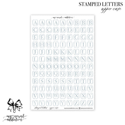 Stamped Letters | Upper Case