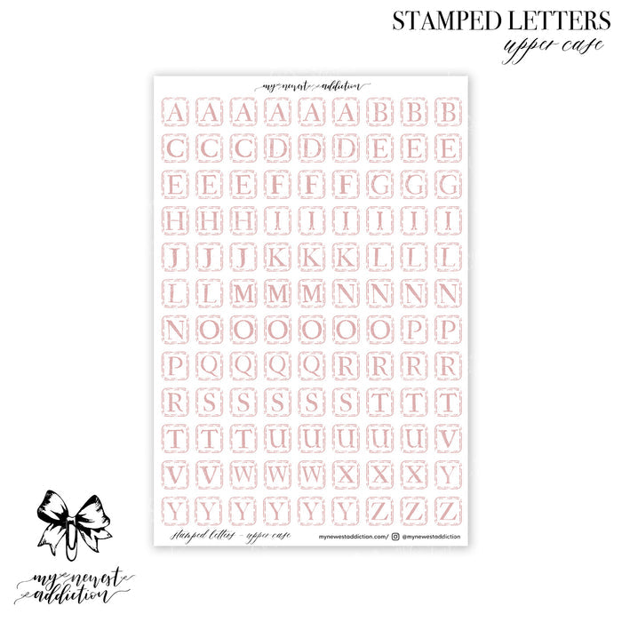 Stamped Letters | Upper Case