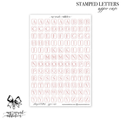 Stamped Letters | Upper Case