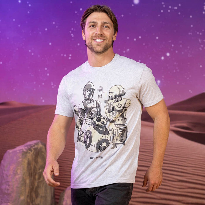 RSVLTS Star Wars Crewneck T-shirt Star Wars™ "Droid Drawings" – Crewneck Tee
