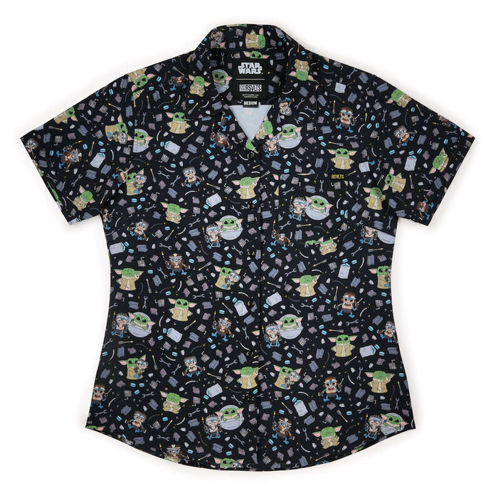 RSVLTS Star Wars Women's Short Sleeve Shirt Star Wars™ "Frik 'n' Grogu" – Women's KUNUFLEX Short Sleeve Shirt Star Wars™ "Frik 'n' Grogu" – Women's KUNUFLEX Short Sleeve Shirt