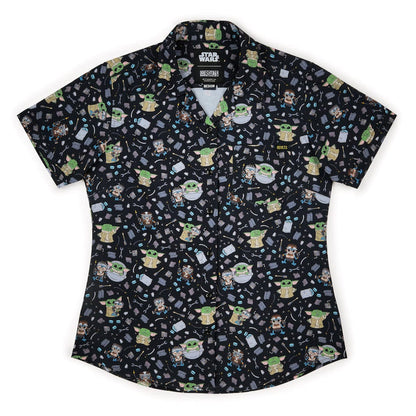 RSVLTS Star Wars Women's Short Sleeve Shirt Star Wars™ "Frik 'n' Grogu" – Women's KUNUFLEX Short Sleeve Shirt Star Wars™ "Frik 'n' Grogu" – Women's KUNUFLEX Short Sleeve Shirt