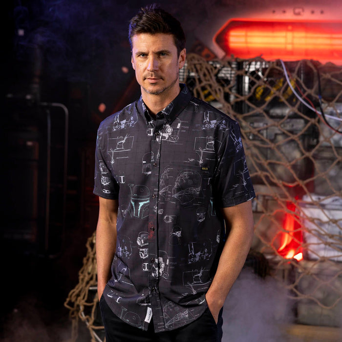 RSVLTS Star Wars Short Sleeve Shirt Star Wars™ "Helmetrics" – KUNUFLEX Short Sleeve Shirt Star Wars™ "Helmetrics" – KUNUFLEX Short Sleeve Shirt