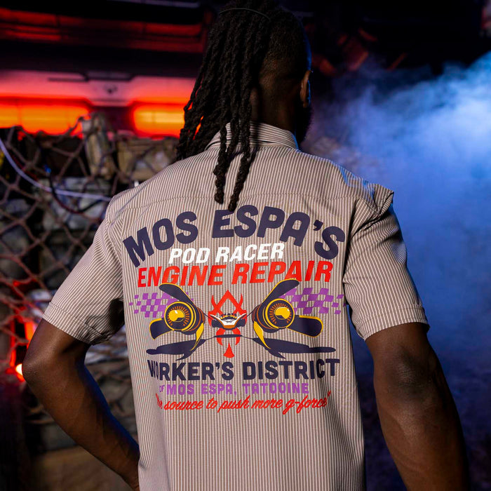 RSVLTS Star Wars Short Sleeve Shirt Star Wars™ "Mos Espa’s Engine Repair" – KUNUFLEX Short Sleeve Shirt Star Wars™ "Mos Espa’s Engine Repair" – KUNUFLEX Short Sleeve Shirt