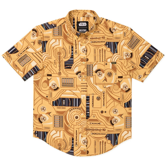 RSVLTS RSVLTS® Star Wars "C-3PO deconstructed" _ KUNUFLEX Short Sleeve Shirt Star Wars "C-3PO deconstructed" _ KUNUFLEX Short Sleeve Shirt