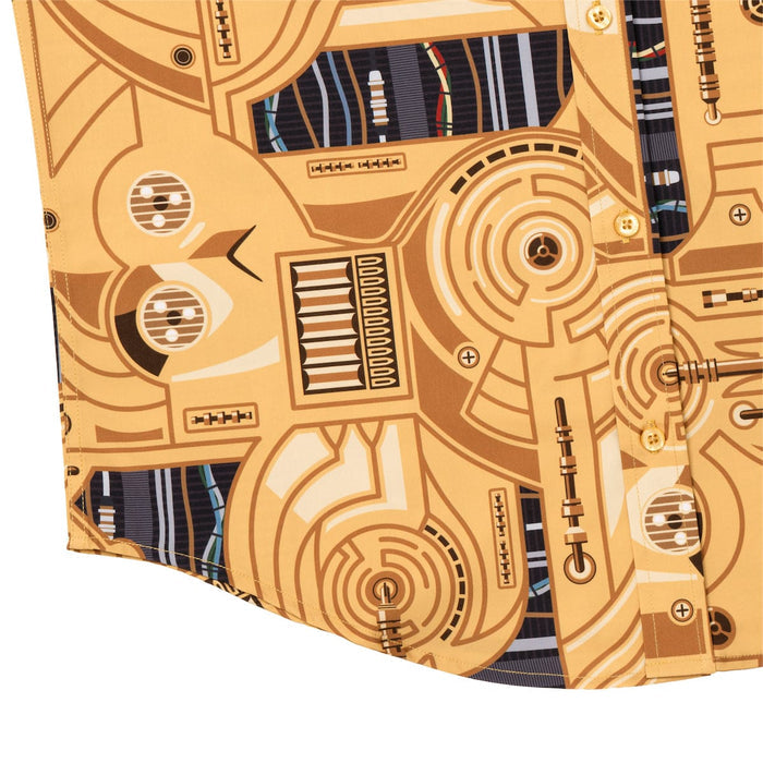 RSVLTS RSVLTS® Star Wars "C-3PO deconstructed" _ KUNUFLEX Short Sleeve Shirt Star Wars "C-3PO deconstructed" _ KUNUFLEX Short Sleeve Shirt