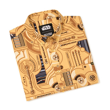 RSVLTS RSVLTS® Star Wars "C-3PO deconstructed" _ KUNUFLEX Short Sleeve Shirt Star Wars "C-3PO deconstructed" _ KUNUFLEX Short Sleeve Shirt