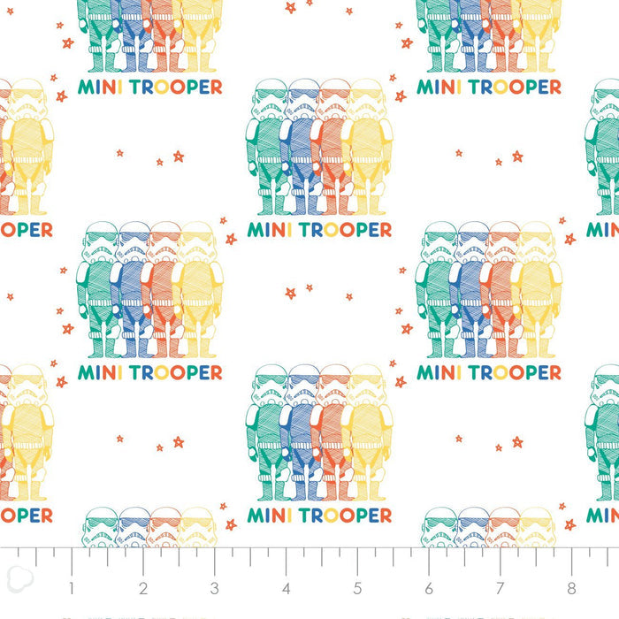 Star Wars Rainbow Mini Trooper Fabric, Camelot