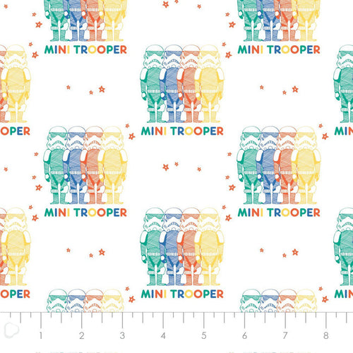 Star Wars Rainbow Mini Trooper Fabric, Camelot