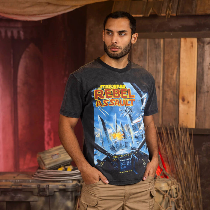 RSVLTS Star Wars Vintage T-shirt Star Wars™ "Rebel Assault" – Vintage Crewneck Tee Star Wars™ "Rebel Assault" – Vintage Crewneck Tee
