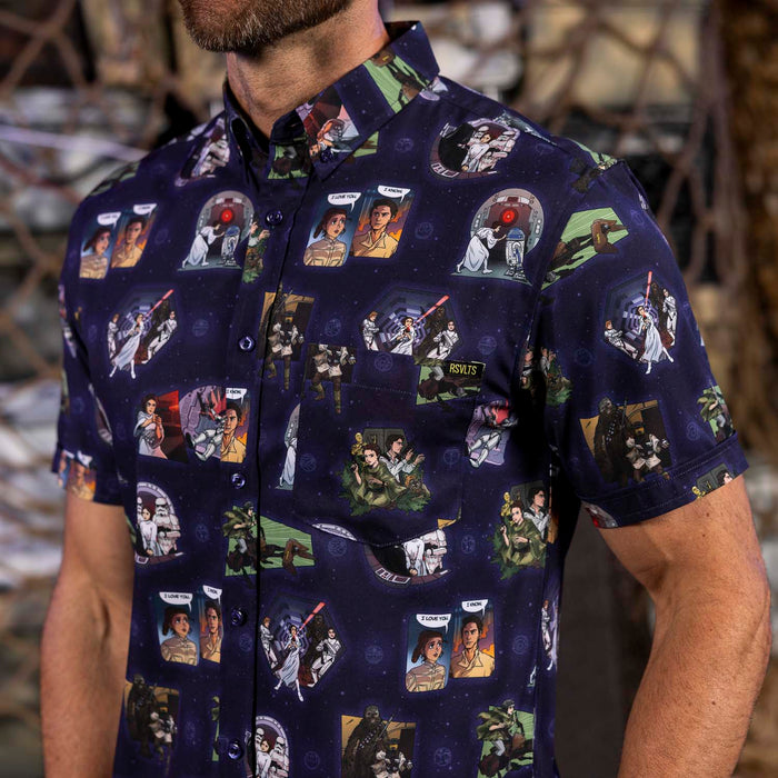 RSVLTS Star Wars Short Sleeve Shirt Star Wars™ "Royal Rebel" – KUNUFLEX Short Sleeve Shirt Star Wars™ "Royal Rebel" – KUNUFLEX Short Sleeve Shirt