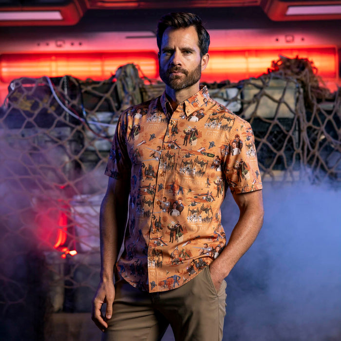 RSVLTS Star Wars Short Sleeve Shirt Star Wars™ "This Slumber Party's Over" – KUNUFLEX Short Sleeve Shirt Star Wars™ "This Slumber Party's Over" – KUNUFLEX Short Sleeve Shirt