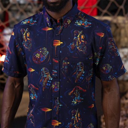 RSVLTS Star Wars Short Sleeve Shirt Star Wars™ "Wookiee Warp" – KUNUFLEX Short Sleeve Shirt Star Wars™ "Wookiee Warp" – KUNUFLEX Short Sleeve Shirt