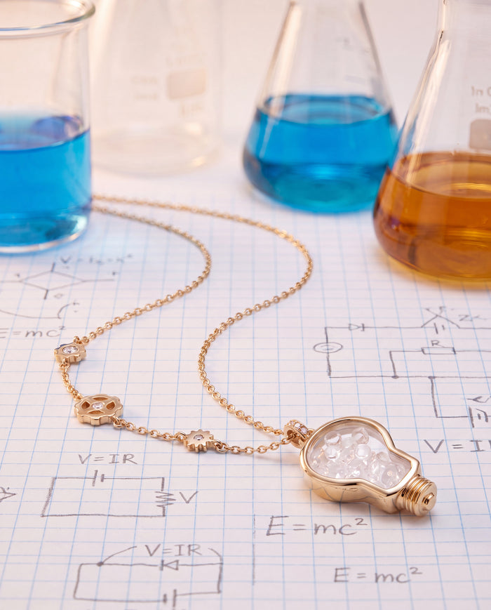 STEM Shaker Lightbulb Necklace