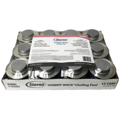 Sterno Wick Chafing Fuel 12 Units provides you with heating, security and is easy to use for buffet trays- 440626 Hannah Frederick