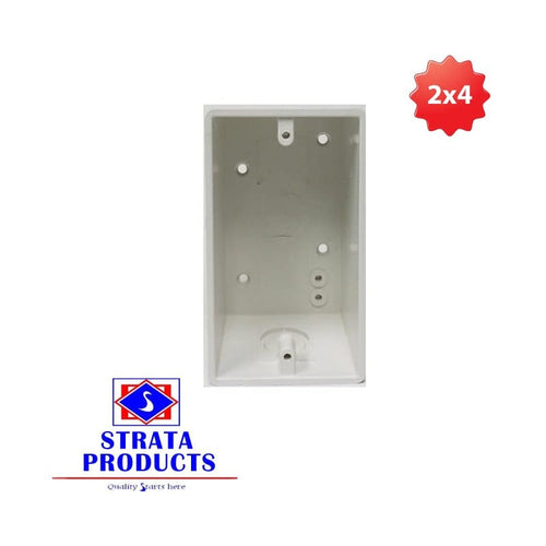 Strata PVC Knockout Box - 2" x 4", EMT Box, 1/2" / 1.2MM - 1110EMT MEGA