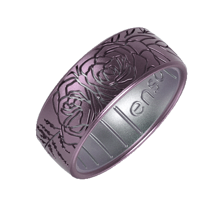 Etched Silicone Ring - Sugar Plum