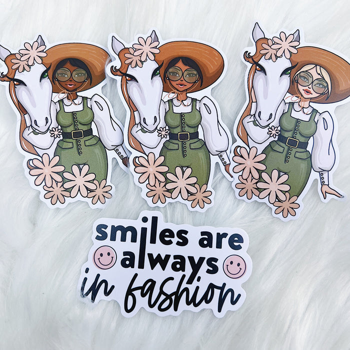 Summer Sophisticate Sticker Vinyl Die Cut Pack | ALL Skin Tones Included!