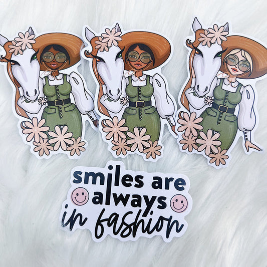 Summer Sophisticate Sticker Vinyl Die Cut Pack | ALL Skin Tones Included!