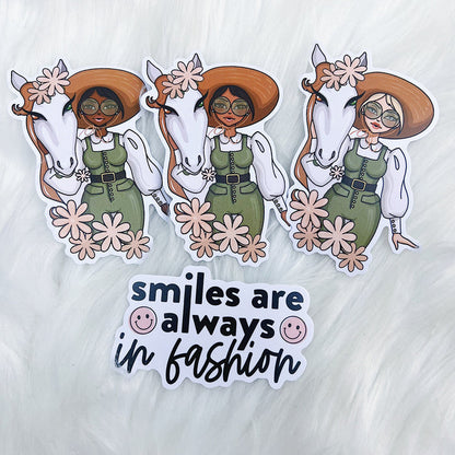 Summer Sophisticate Sticker Vinyl Die Cut Pack | ALL Skin Tones Included!