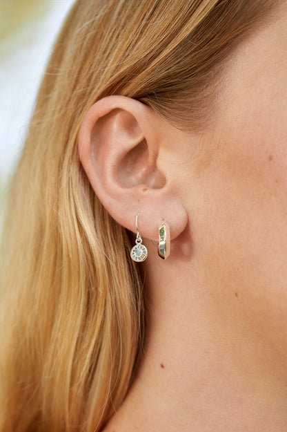 Sun Charm Drop Earrings