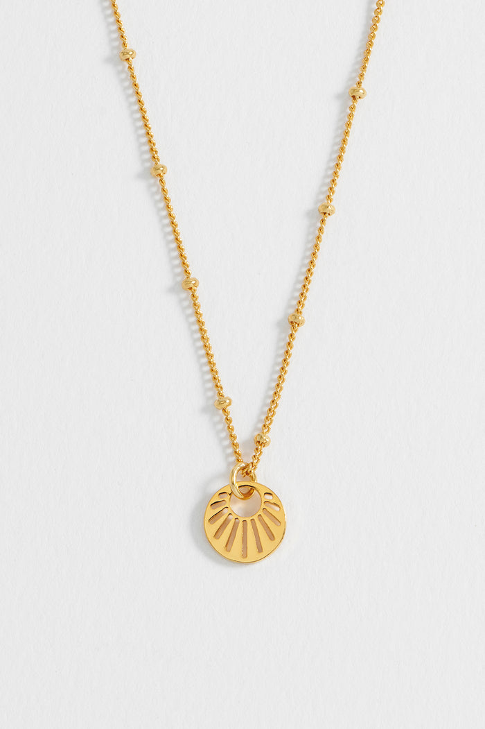 Sunburst Cutout Necklace