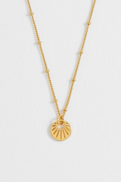 Sunburst Cutout Necklace