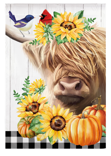 Sunflower Highland Cow Collection